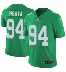 Men's Nike Philadelphia Eagles #94 Haloti Ngata Limited Green Rush Vapor Untouchable NFL Jersey