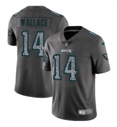 Men's Nike Philadelphia Eagles #14 Mike Wallace Gray Static Vapor Untouchable Limited NFL Jersey