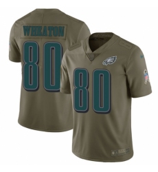 Men's Nike Philadelphia Eagles #80 Markus Wheaton Limited Olive 2017 Salute to Service NFL Jersey