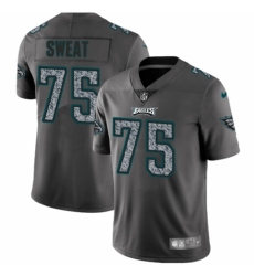 Women's Nike Philadelphia Eagles #75 Josh Sweat Limited Black 2016 Salute to Service NFL Jersey