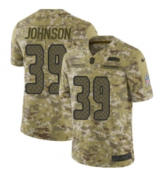 Youth Nike Seattle Seahawks #39 Dontae Johnson Limited Camo 2018 Salute to Service NFL Jersey