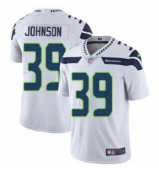 Youth Nike Seattle Seahawks #39 Dontae Johnson White Vapor Untouchable Limited Player NFL Jersey