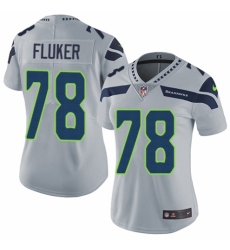Women's Nike Seattle Seahawks #78 D.J. Fluker Grey Alternate Vapor Untouchable Limited Player NFL Jersey