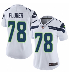 Women's Nike Seattle Seahawks #78 D.J. Fluker White Vapor Untouchable Limited Player NFL Jersey