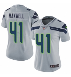 Women's Nike Seattle Seahawks #41 Byron Maxwell Grey Alternate Vapor Untouchable Limited Player NFL Jersey