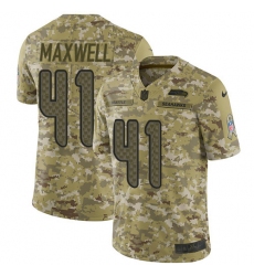 Youth Nike Seattle Seahawks #41 Byron Maxwell Limited Camo 2018 Salute to Service NFL Jersey