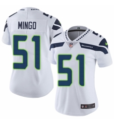 Women's Nike Seattle Seahawks #51 Barkevious Mingo White Vapor Untouchable Limited Player NFL Jersey