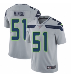 Youth Nike Seattle Seahawks #51 Barkevious Mingo Grey Alternate Vapor Untouchable Limited Player NFL Jersey