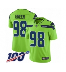 Youth Seattle Seahawks #98 Rasheem Green Limited Olive 2017 Salute to Service Football Jersey