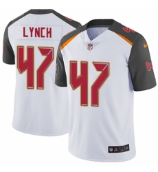 Youth Nike Tampa Bay Buccaneers #47 John Lynch White Vapor Untouchable Elite Player NFL Jersey