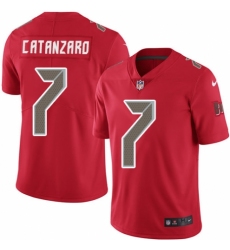Men's Nike Tampa Bay Buccaneers #7 Chandler Catanzaro Elite Red Rush Vapor Untouchable NFL Jersey