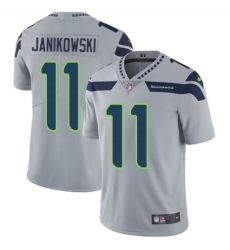 Youth Nike Seattle Seahawks #11 Sebastian Janikowski Grey Alternate Vapor Untouchable Limited Player NFL Jersey