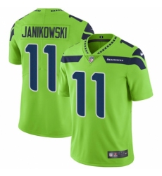 Youth Nike Seattle Seahawks #11 Sebastian Janikowski Limited Green Rush Vapor Untouchable NFL Jersey