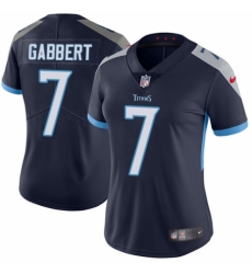 Women's Nike Tennessee Titans #7 Blaine Gabbert Navy Blue Team Color Vapor Untouchable Limited Player NFL Jersey