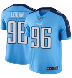 Men's Nike Tennessee Titans #96 Bennie Logan Limited Light Blue Rush Vapor Untouchable NFL Jersey