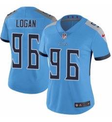 Women's Nike Tennessee Titans #96 Bennie Logan Light Blue Alternate Vapor Untouchable Limited Player NFL Jersey