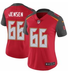 Women's Nike Tampa Bay Buccaneers #66 Ryan Jensen Red Team Color Vapor Untouchable Elite Player NFL Jersey