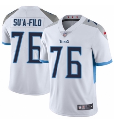 Youth Nike Tennessee Titans #76 Xavier Su'a-Filo White Vapor Untouchable Limited Player NFL Jersey