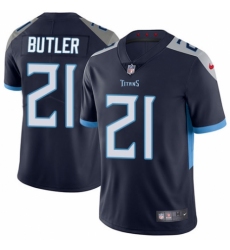 Youth Nike Tennessee Titans #21 Malcolm Butler Navy Blue Team Color Vapor Untouchable Limited Player NFL Jersey