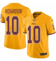 Men's Nike Washington Redskins #10 Paul Richardson Limited Gold Rush Vapor Untouchable NFL Jersey
