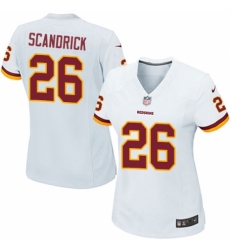 Women's Nike Washington Redskins #26 Orlando Scandrick Burgundy Red/Gold Number Alternate 80TH Anniversary Vapor Untouchable Elite Player NFL Jersey