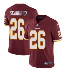 Youth Nike Washington Redskins #26 Orlando Scandrick Burgundy Red Team Color Vapor Untouchable Limited Player NFL Jersey