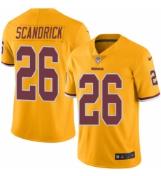 Youth Nike Washington Redskins #26 Orlando Scandrick Limited Gold Rush Vapor Untouchable NFL Jersey