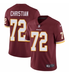 Youth Nike Washington Redskins #72 Geron Christian Burgundy Red Team Color Vapor Untouchable Elite Player NFL Jersey
