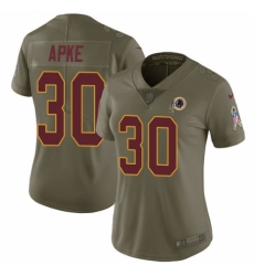 Women's Nike Washington Redskins #30 Troy Apke Limited Olive 2017 Salute to Service NFL Jersey