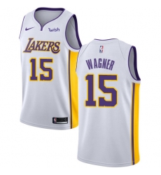 Women's Nike Los Angeles Lakers #15 Moritz Wagner Swingman White NBA Jersey - Association Edition