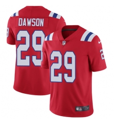 Youth Nike New England Patriots #29 Duke Dawson Red Alternate Vapor Untouchable Limited Player NFL Jersey