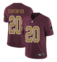 Youth Nike Washington Redskins #20 Ha Clinton-Dix Burgundy Red Gold Number Alternate 80TH Anniversary Vapor Untouchable Limited Player NFL Jersey