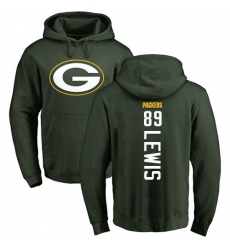 NFL Nike Green Bay Packers #89 Marcedes Lewis Green Backer Hoodie