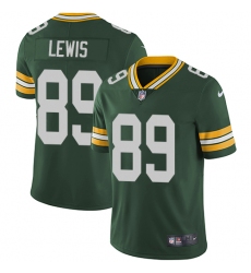 Youth Nike Green Bay Packers #89 Marcedes Lewis Green Team Color Vapor Untouchable Elite Player NFL Jersey