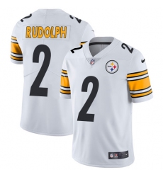 Men's Nike Pittsburgh Steelers #2 Mason Rudolph White Vapor Untouchable Limited Player NFL Jersey