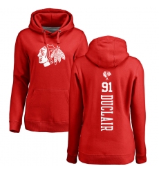 NHL Women's Adidas Edmonton Oilers #35 Al Montoya Ash Backer Pullover Hoodie
