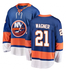 Youth New York Islanders #21 Chris Wagner Fanatics Branded Royal Blue Home Breakaway NHL Jersey