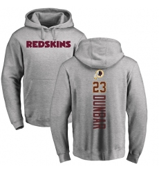 NFL Nike Washington Redskins #23 Quinton Dunbar Ash Backer Pullover Hoodie