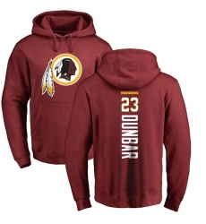 NFL Nike Washington Redskins #23 Quinton Dunbar Maroon Backer Pullover Hoodie