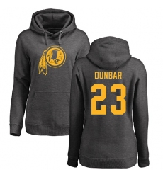 NFL Women's Nike Washington Redskins #23 Quinton Dunbar Ash One Color Pullover Hoodie