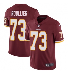 Men's Nike Washington Redskins #73 Chase Roullier Burgundy Red Team Color Vapor Untouchable Limited Player NFL Jersey
