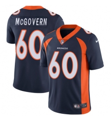 Men's Nike Denver Broncos #60 Connor McGovern Navy Blue Alternate Vapor Untouchable Limited Player NFL Jersey
