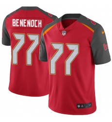 Youth Nike Tampa Bay Buccaneers #77 Caleb Benenoch Red Team Color Vapor Untouchable Elite Player NFL Jersey