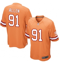 Men Nike Tampa Bay Buccaneers #91 Beau Allen Limited Orange Glaze Alternate NFL Jersey