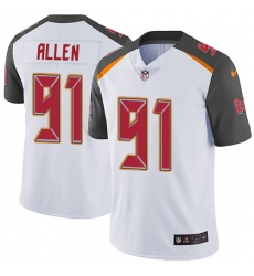 Men Nike Tampa Bay Buccaneers #91 Beau Allen White Vapor Untouchable Limited Player NFL Jersey