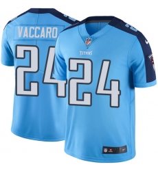 Men Nike Tennessee Titans #24 Kenny Vaccaro Limited Light Blue Rush Vapor Untouchable NFL Jersey