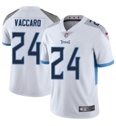 Men Nike Tennessee Titans #24 Kenny Vaccaro White Vapor Untouchable Limited Player NFL Jersey