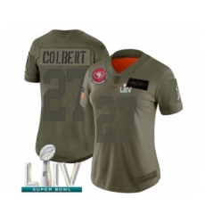 Women's San Francisco 49ers #27 Adrian Colbert Limited Olive 2019 Salute to Service Super Bowl LIV Bound Football Jersey