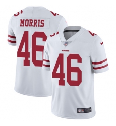 Men's Nike San Francisco 49ers #46 Alfred Morris White Vapor Untouchable Limited Player NFL Jersey