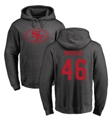 NFL Nike San Francisco 49ers #46 Alfred Morris Ash One Color Pullover Hoodie